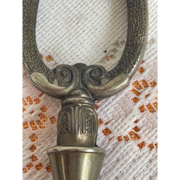 Vintage 1930s Silverplate Lamp Finial/Handle Ornate 5.5 - Picture 3 of 12